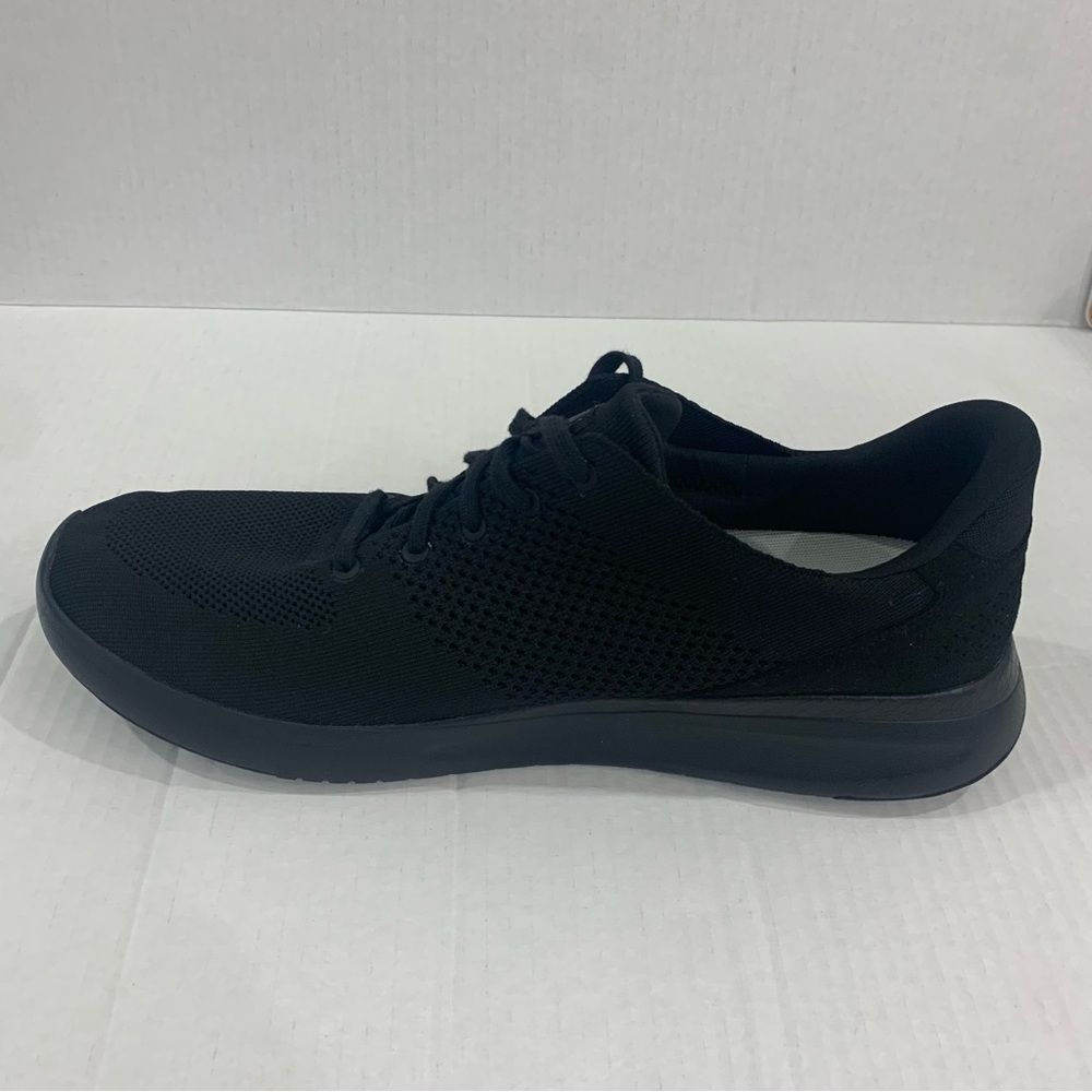 Kizik Lima Men Size 14 W 15.5 Wide Knit Hands Free Lace Up Black Sneakers Shoes